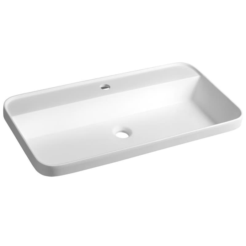 SAPHO - BRAHEA zápustné umývadlo, Rockstone, 75x39 cm, biela mat BE775