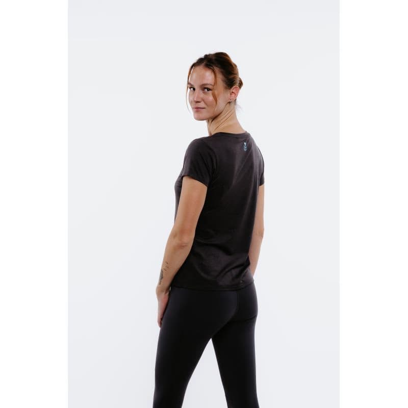 Dámske turistické tričko s krátkym rukávom EVERETT TecaShirt W antracit melange 3