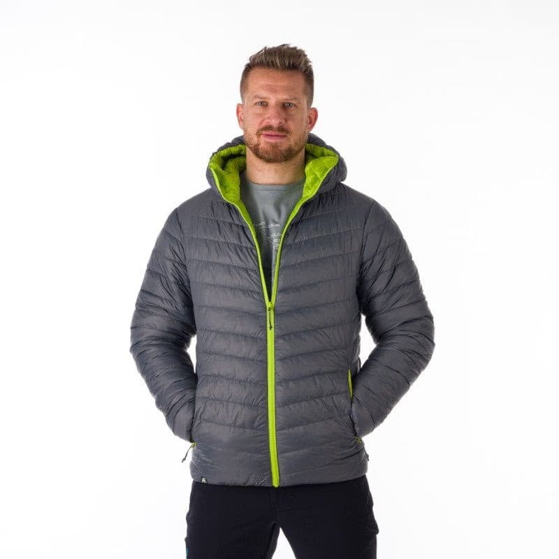 Pánska turistická bunda NORTHFINDER DAN-584-limegreengrey 2