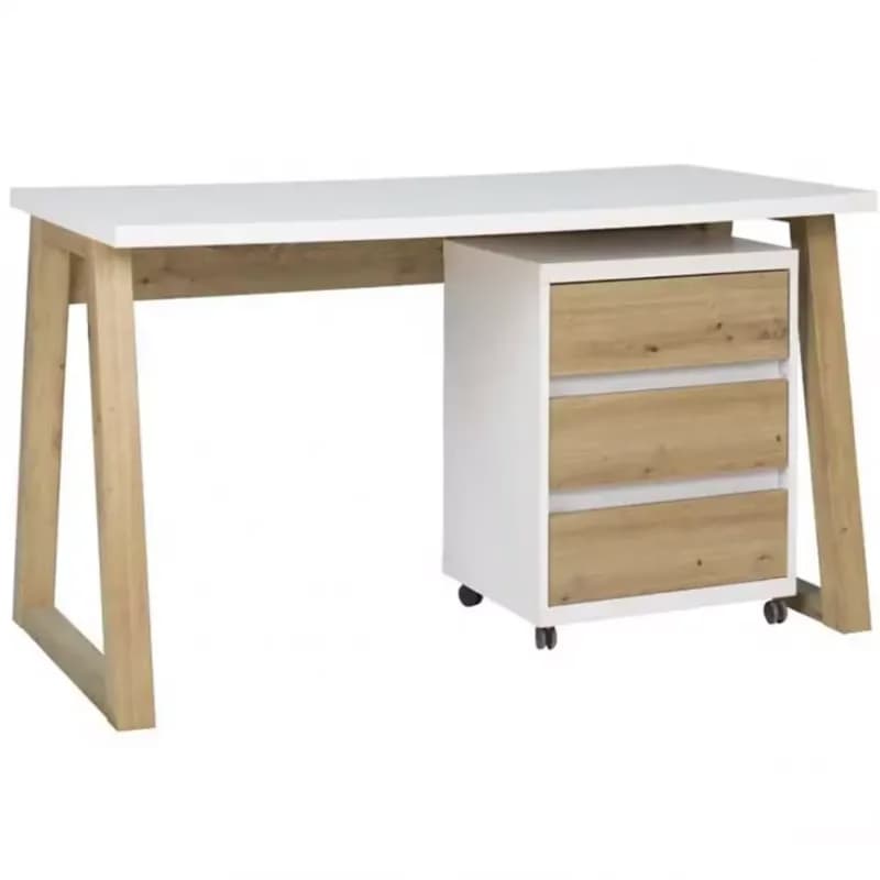 Set Iga I Písací stôl + Skrinka na kolieskach 1