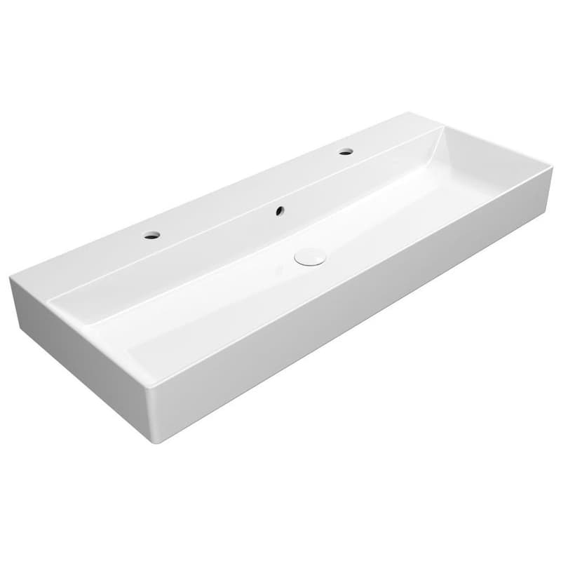 GSI - KUBE X keramické dvojumývadlo 120x47cm, biela ExtraGlaze 9424211 1