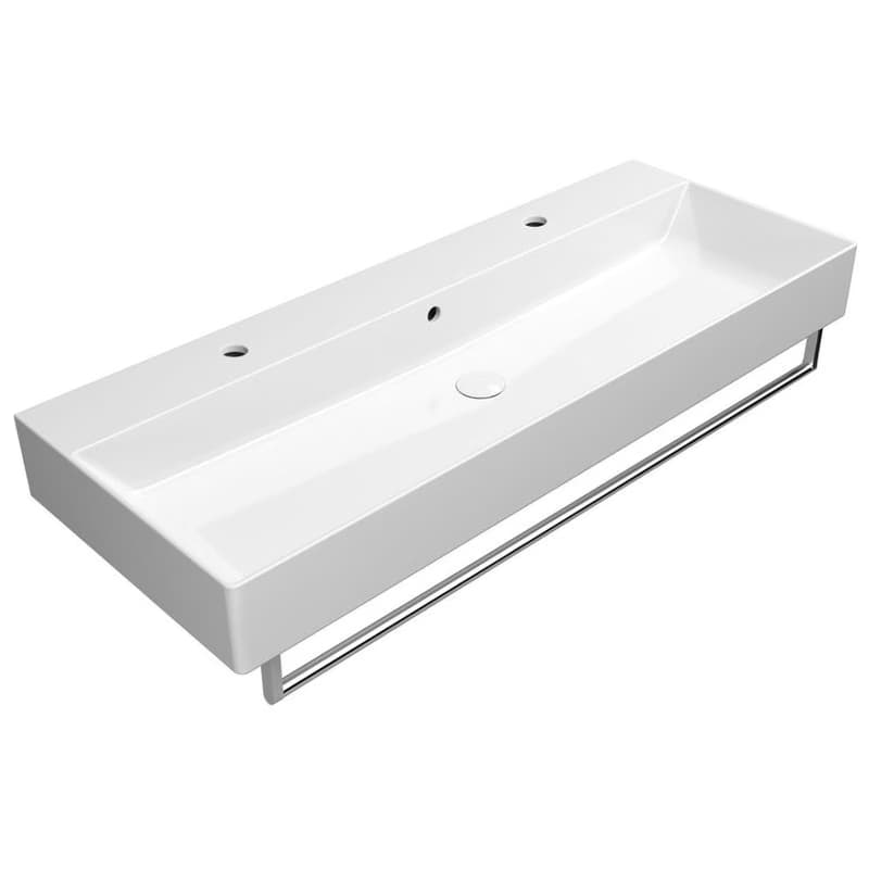 GSI - KUBE X keramické dvojumývadlo 120x47cm, biela ExtraGlaze 9424211 6