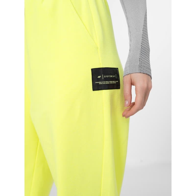 Dámske tepláky 4F WOMENS TROUSERS SPDD012-45S-CANARY GREEN 2