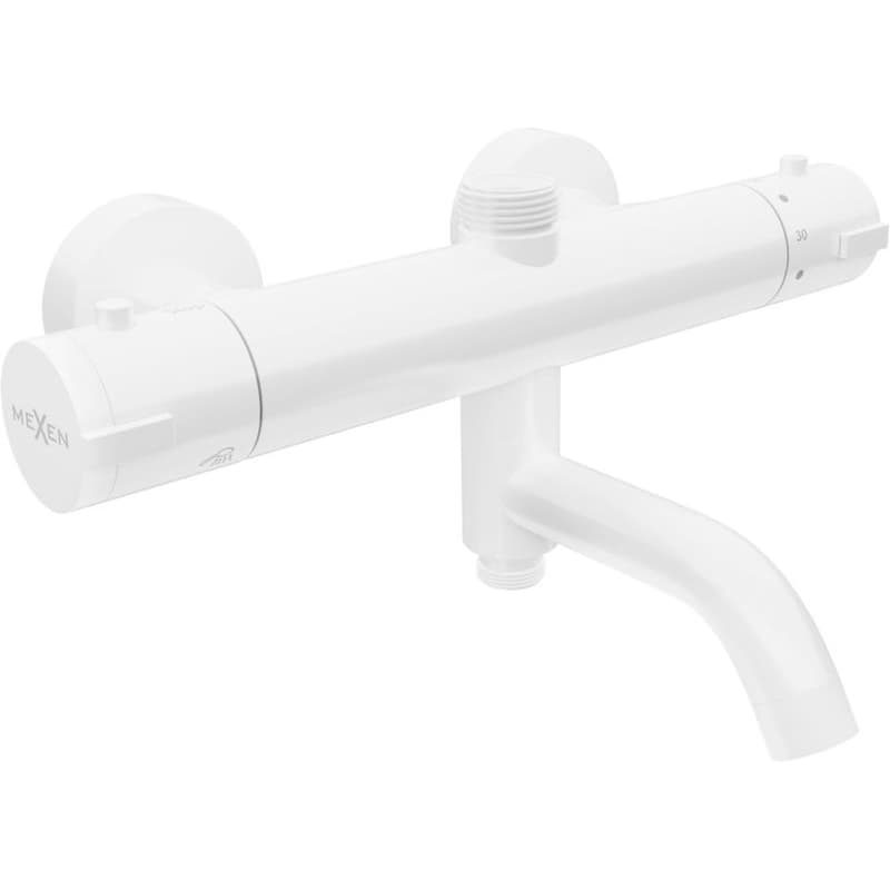 MEXEN - KAI termostatická vaňová a sprchová batéria 3/4" + 1/2", biela 77900-20 1