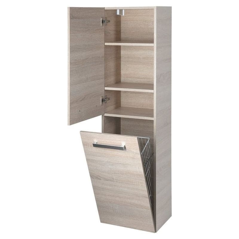 AQUALINE - VEGA Skrinka vysoká s košom 40x150x31cm, dub platin VG960 4