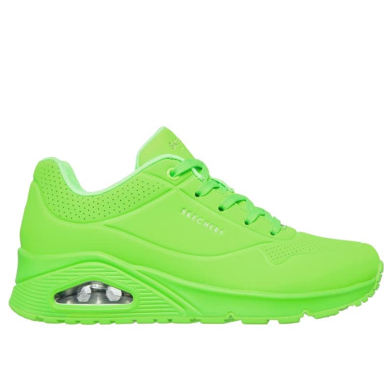 Dámska rekreačná obuv SKECHERS Uno Night Shades lime green 2
