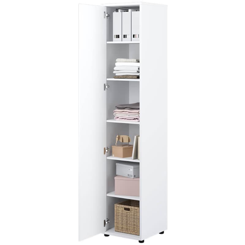 Dig-net nábytok Policová skriňa Lenart BED CONCEPT BC-21 | biela 5