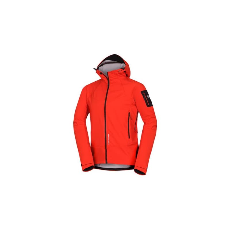 Pánska turistická softshellová bunda NORTHFINDER FABIO-363redorange 1
