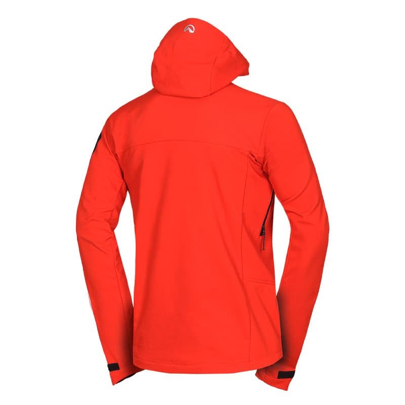 Pánska turistická softshellová bunda NORTHFINDER FABIO-363redorange 2