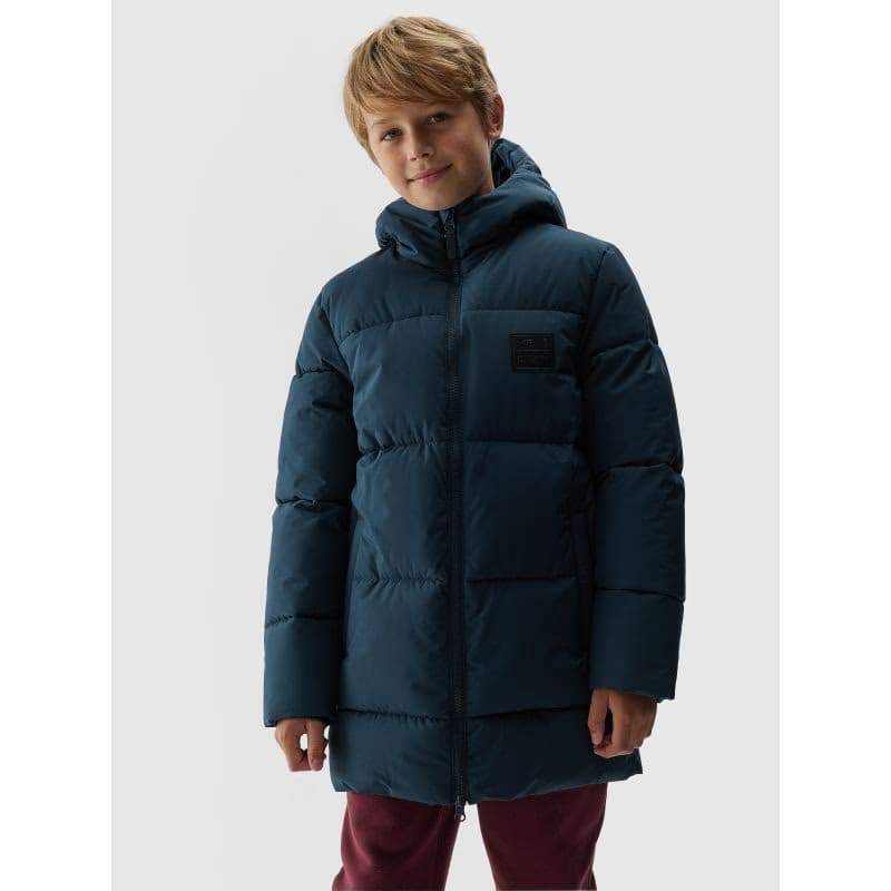 Chlapčenská bunda 4F JUNIOR DOWN JACKET-JAW23TDJAM275-31S-NAVY 2