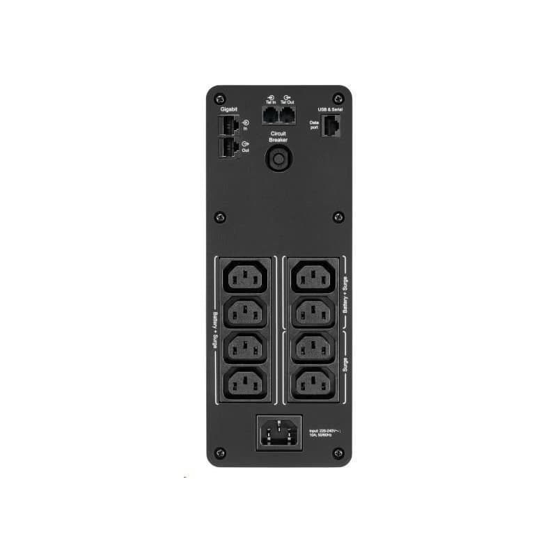 APC Back-UPS Pre BR 1600VA, Sinewave, 8 Outlets, AVR, LCD interface (960W) 2