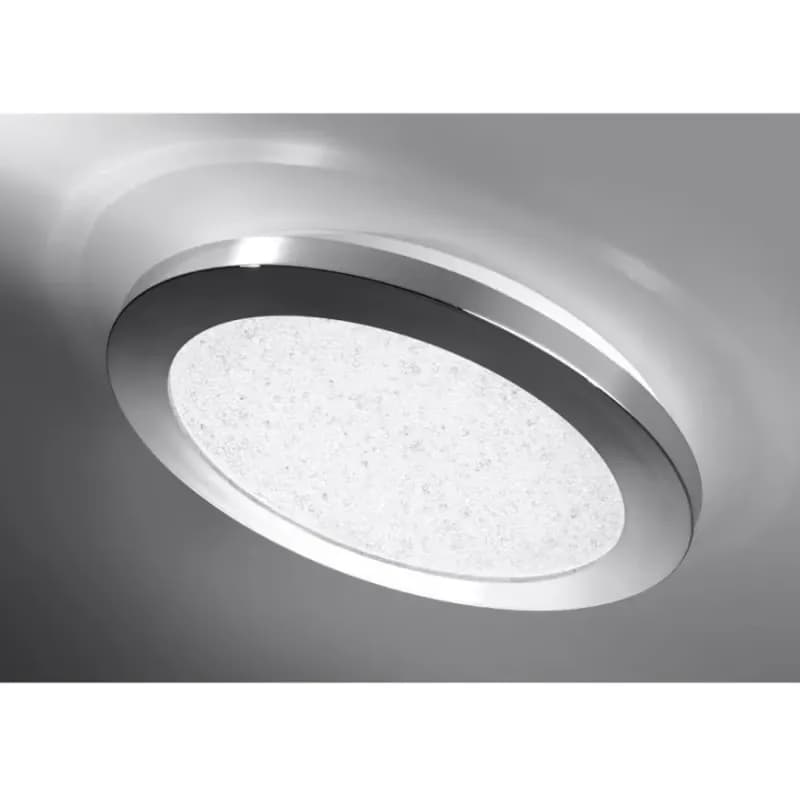 Stropné svietidlo LED Pixel 22,5 cm 12W IP44 chróm+Granila 3000k