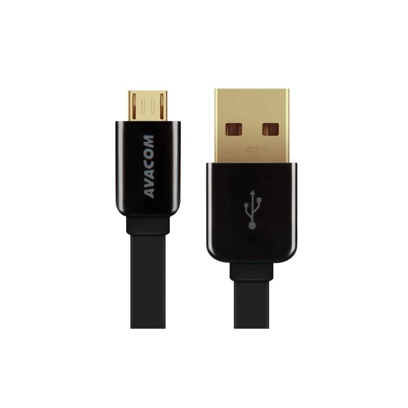 AVACOM MIC-120K kábel USB - Micro USB, 120cm, čierna 1