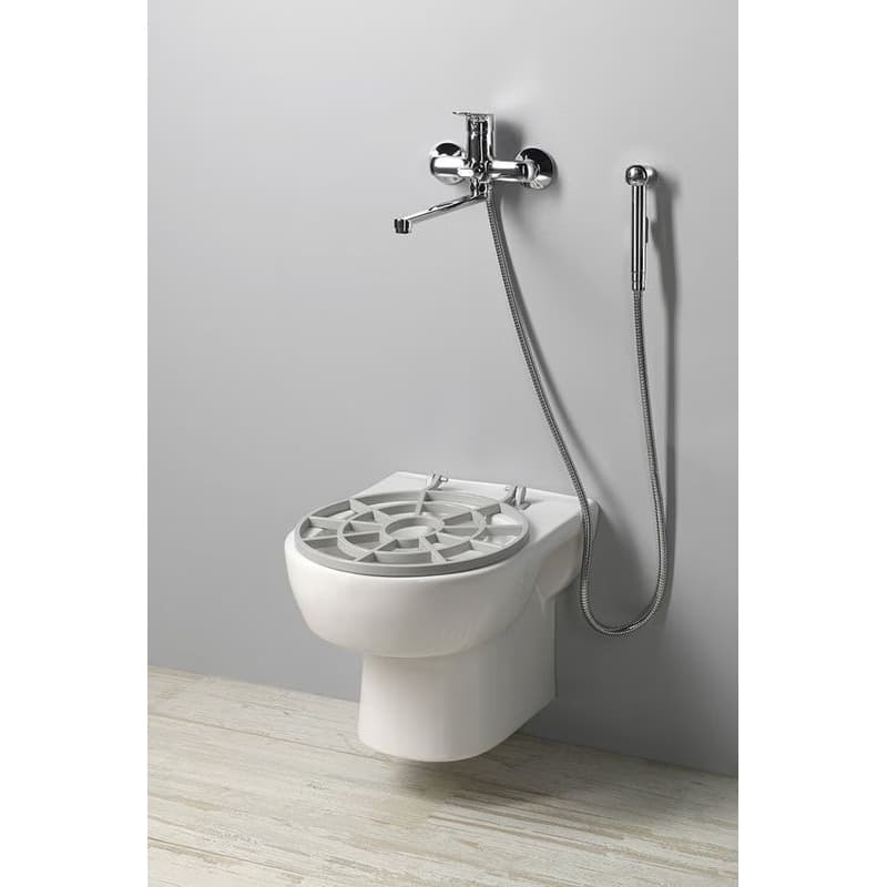 AQUALINE - Výlevka keramická závesná s roštom 36x52cm, biela VKZ02 6