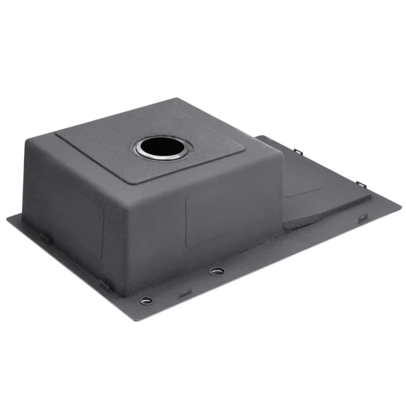 VELAZO VELAZO - Oceľový drez 58 x 48, grafit, s odkvapkávačom VELAZ5848RB 5
