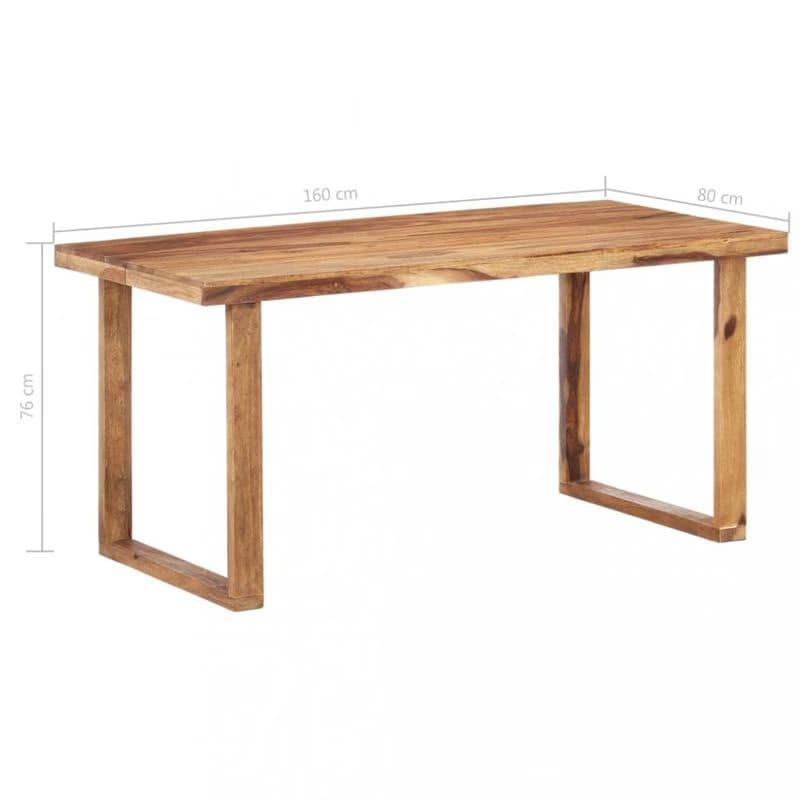 Jedálenský stôl masívne drevo Dekorhome 4