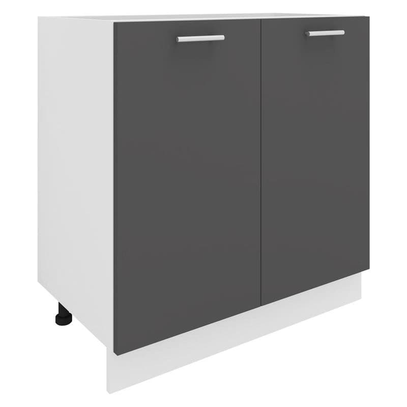 Dolná kuchynská skrinka Esilo, 2 dvierka, 80 cm, antracit 1