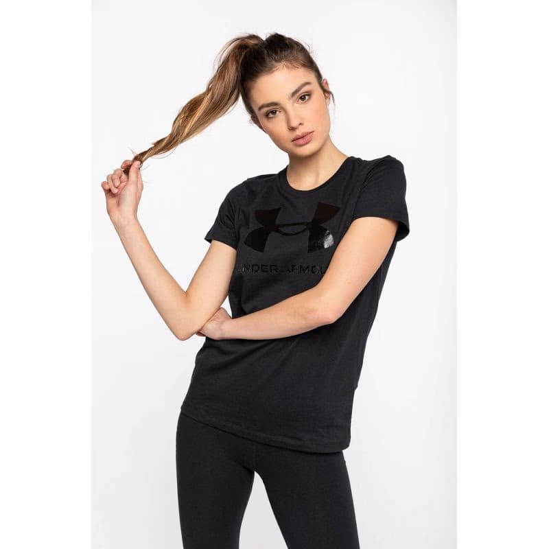Dámske tričko s krátkym rukávom UNDER ARMOUR UA Rival Logo SS-BLK 2
