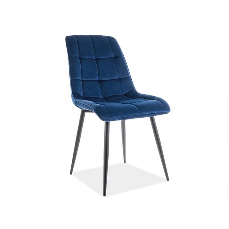 Signal Jedálenská stolička CHIC VELVET | čierne nohy Farba: Curry / Bluvel 68 6