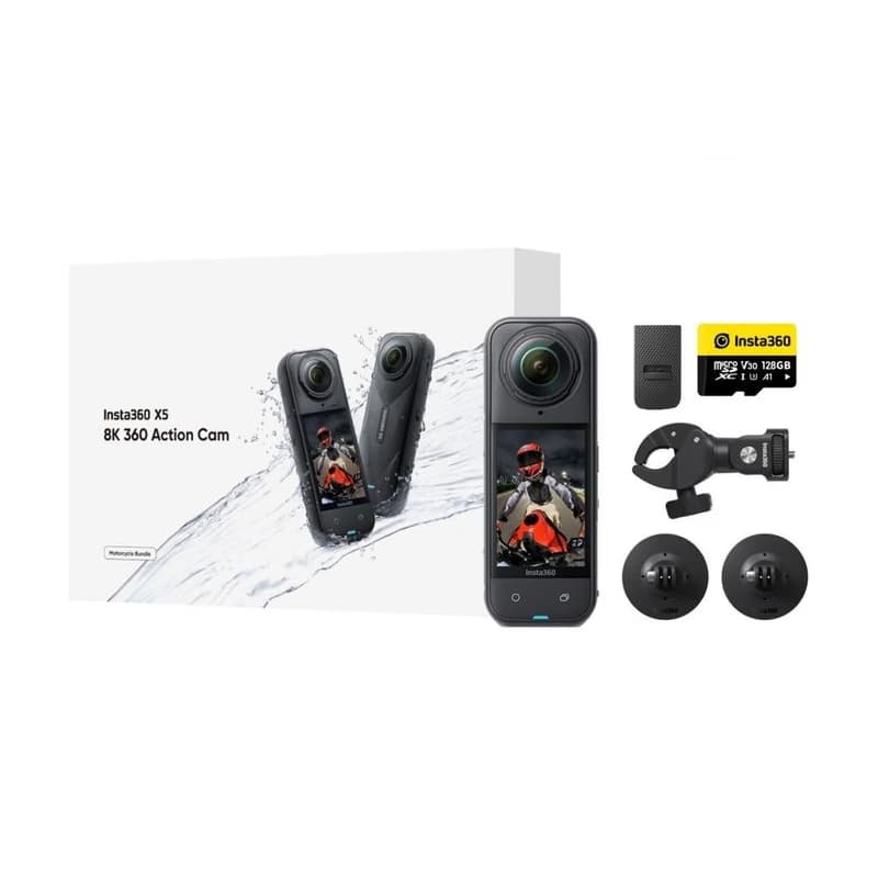 Insta360 X5 motocyklový balíček - akčná kamera X5 + príslušenstvo na motorku 2