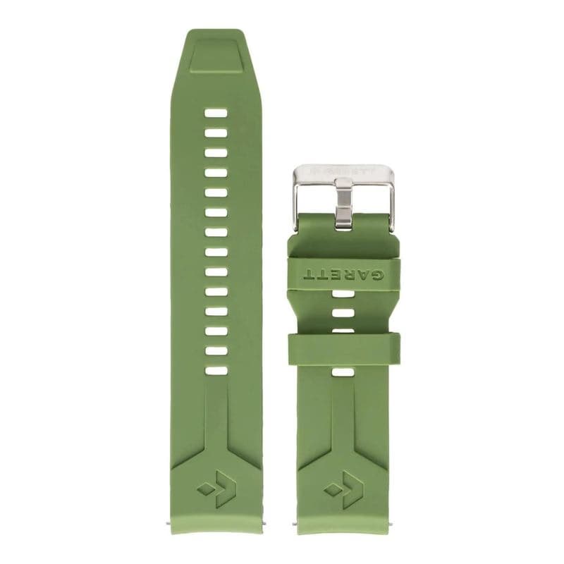 Garett univerzálny remienok 22 mm, zelený silikónový 1