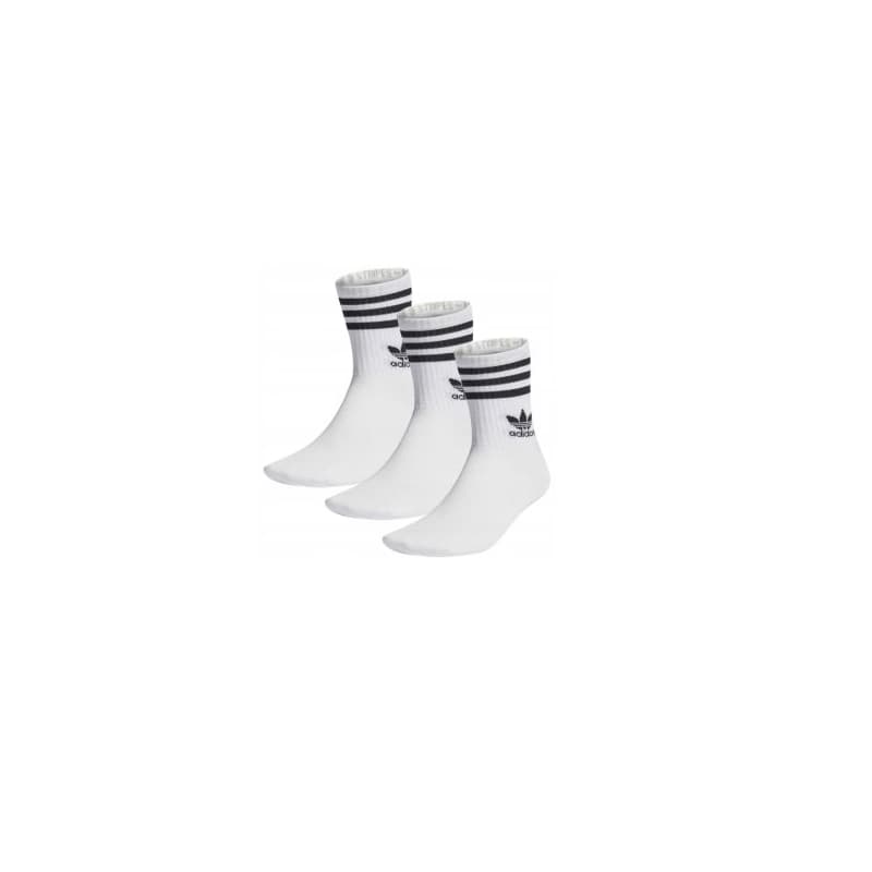 Ponožky ADIDAS ORIGINALS 3 PACK-CREW SOCK-WHITE