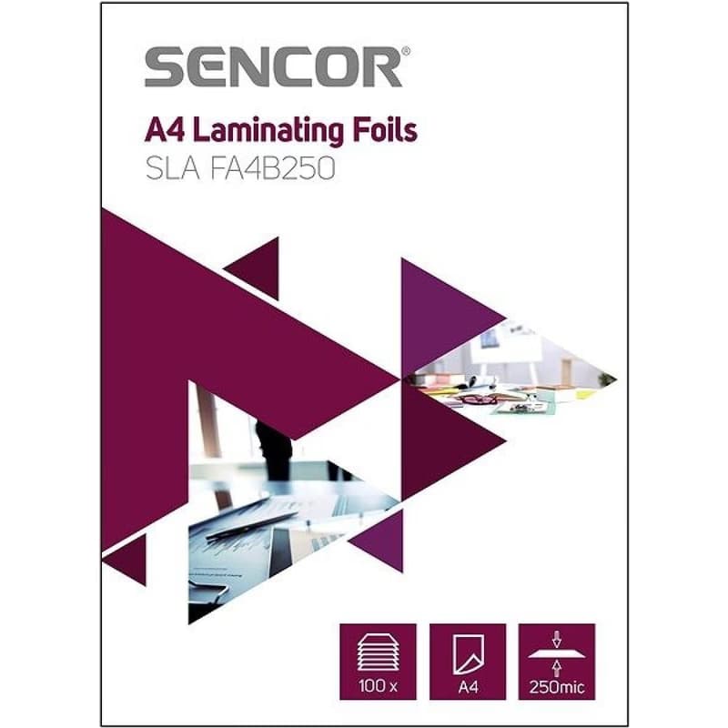 SLA FA4B250 Fólia A4 250mic 100ks SENCOR 2
