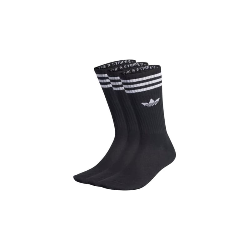 Ponožky ADIDAS ORIGINALS 3 PACK-SOLID CREW SOCK BLACK WHITE 1