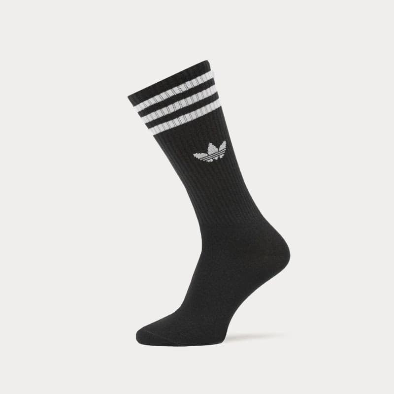 Ponožky ADIDAS ORIGINALS 3 PACK-SOLID CREW SOCK BLACK WHITE 2