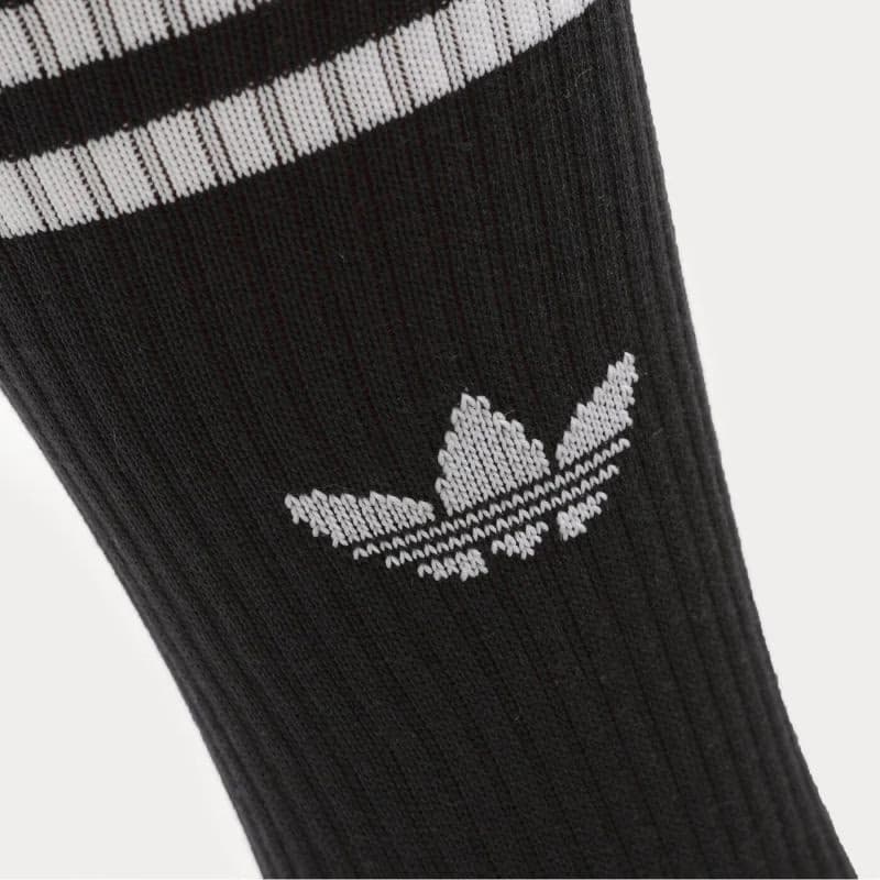 Ponožky ADIDAS ORIGINALS 3 PACK-SOLID CREW SOCK BLACK WHITE 3