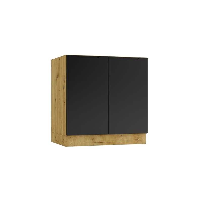 Artstolk Kuchynská linka ISABEL B | 200 cm dub artisan/čierna 3