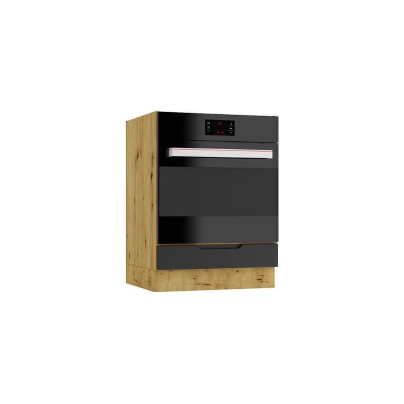Artstolk Kuchynská linka ISABEL B | 200 cm dub artisan/čierna 4