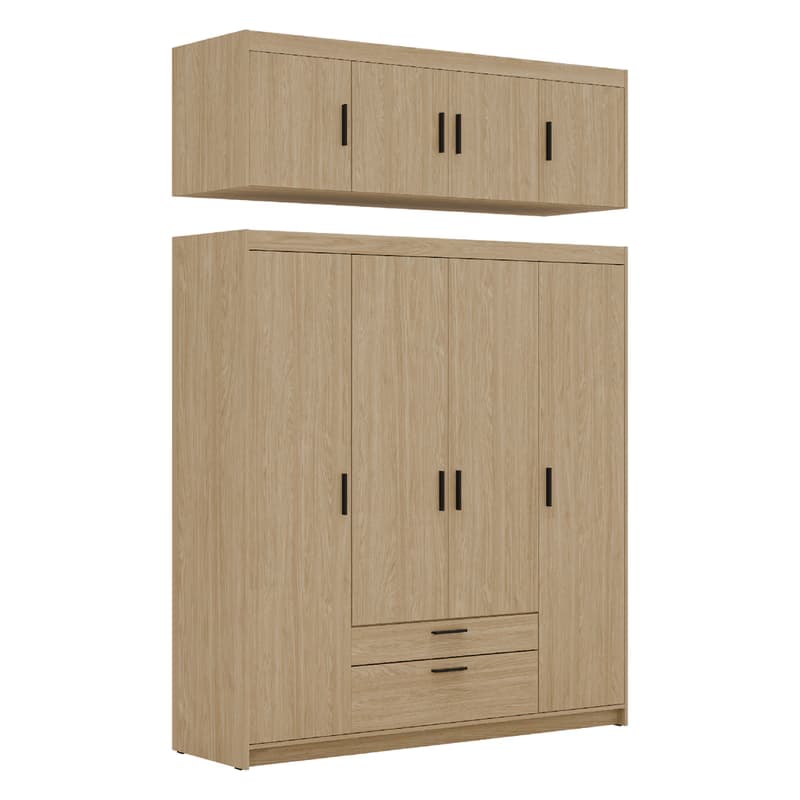 ArtLemp Šatníková skriňa ELLEN 4D2S | dub olejovaný 5