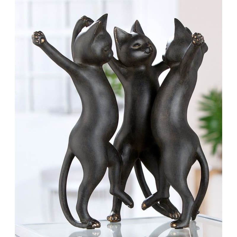 Socha tancujúcich mačiek "Gatto" 1