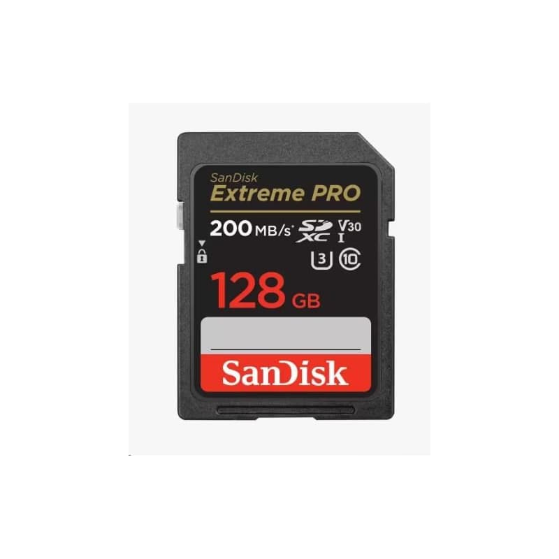 SanDisk SDXC karta 128GB Extreme PRO (200 MB/s Class 10, UHS-I U3 V30) 1