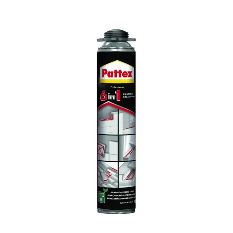 PATTEX PU 6v1 – PU lepidlo pištoľ 750 ml
