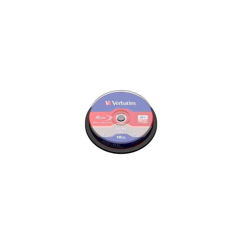 VERBATIM BD-RE SL(10-pack)Blu-Ray/spindle/2x/25GB 1