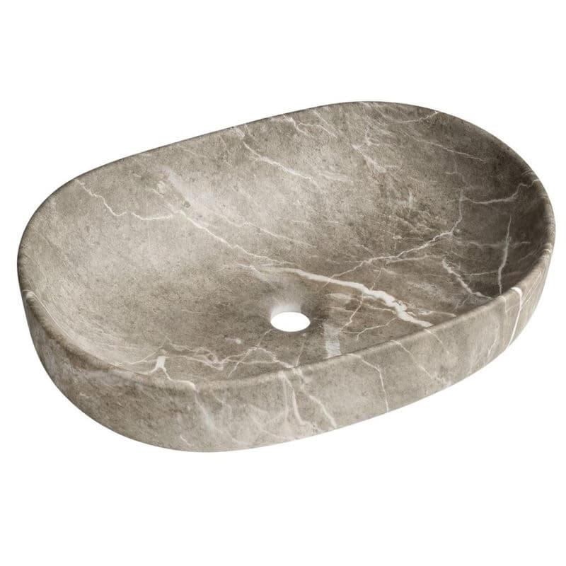 SAPHO - CALEO keramické umývadlo na dosku 60x42cm, breccia marmor CA590BM 1
