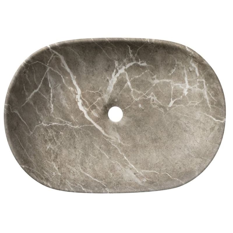 SAPHO - CALEO keramické umývadlo na dosku 60x42cm, breccia marmor CA590BM 5