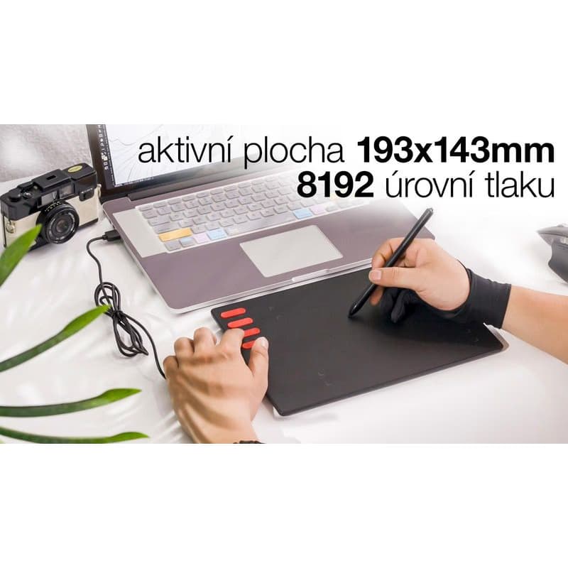 EVOLVEO Grafico T8, grafický tablet s ôsmimi klávesmi 3