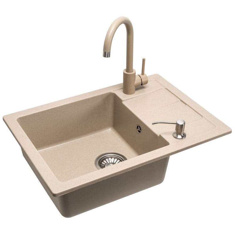 REA REA - Granitový drez Nils Beige set 5v1 ZLE-00102 1
