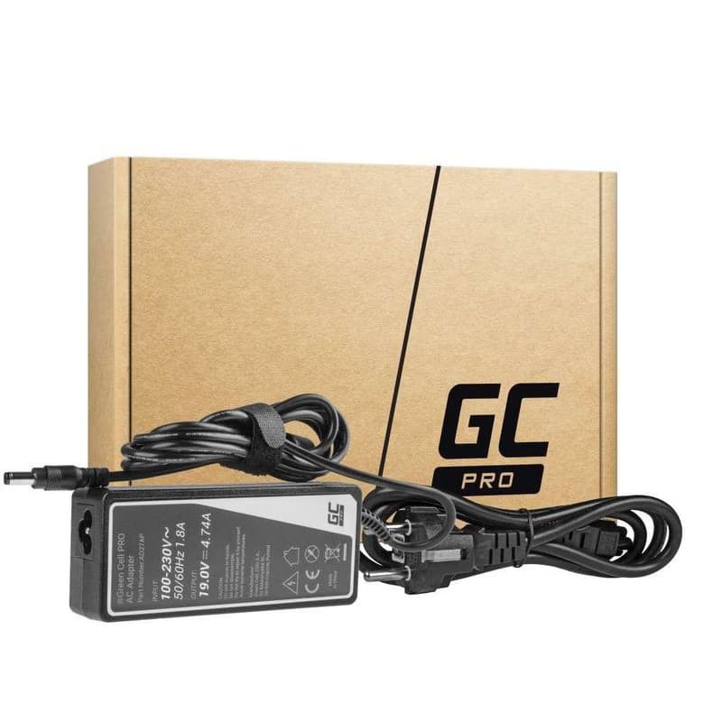 Green Cell PRE Charger / AC adaptér 19V 4.74A 90W pre Asus A52 K50IJ K52 K52F K52J K53S K53J X52 X52J X53S X53U X54C X54 X54H