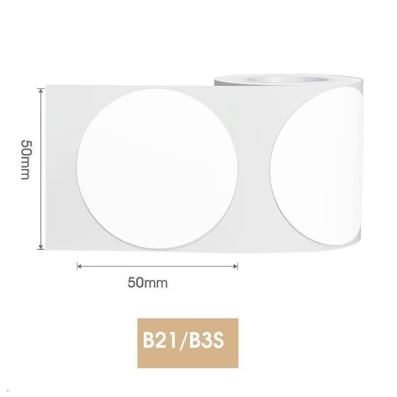 Niimbot štítky R 50x50mm 150ks Round pre B21, B21S, B3S, B1 2