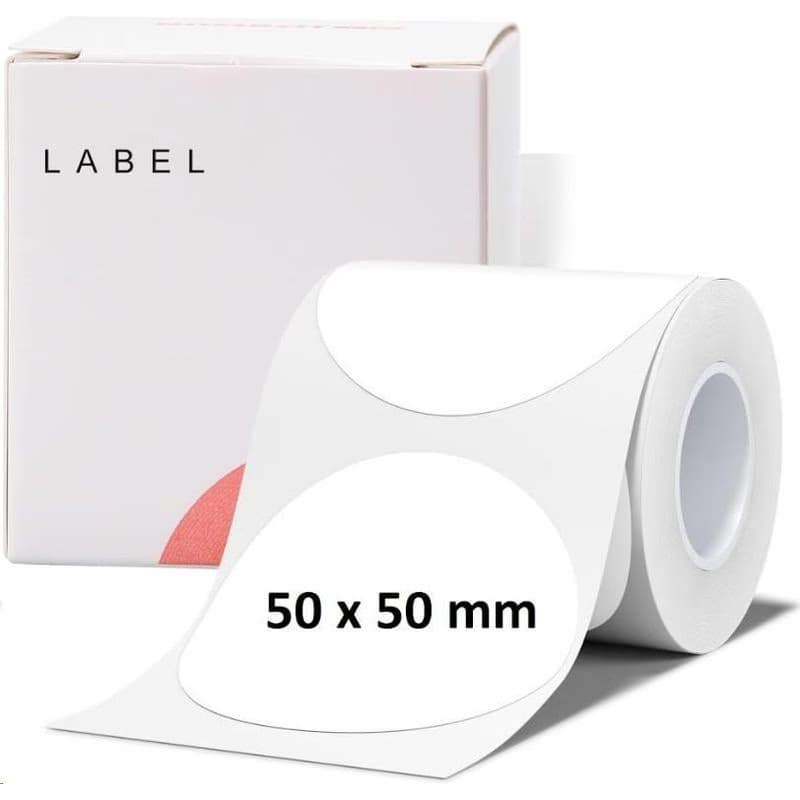 Niimbot štítky R 50x50mm 150ks Round pre B21, B21S, B3S, B1 3
