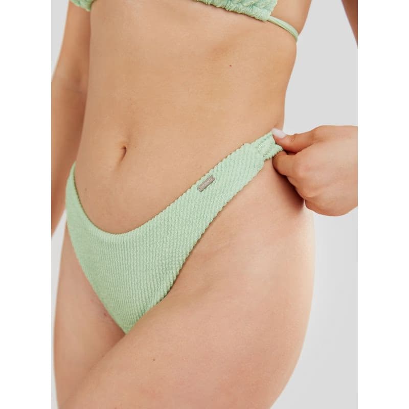 Dámske plavky spodný diel FUNDANGO Sunset Brazilian Jacquard Bottoms-521-pool green 5