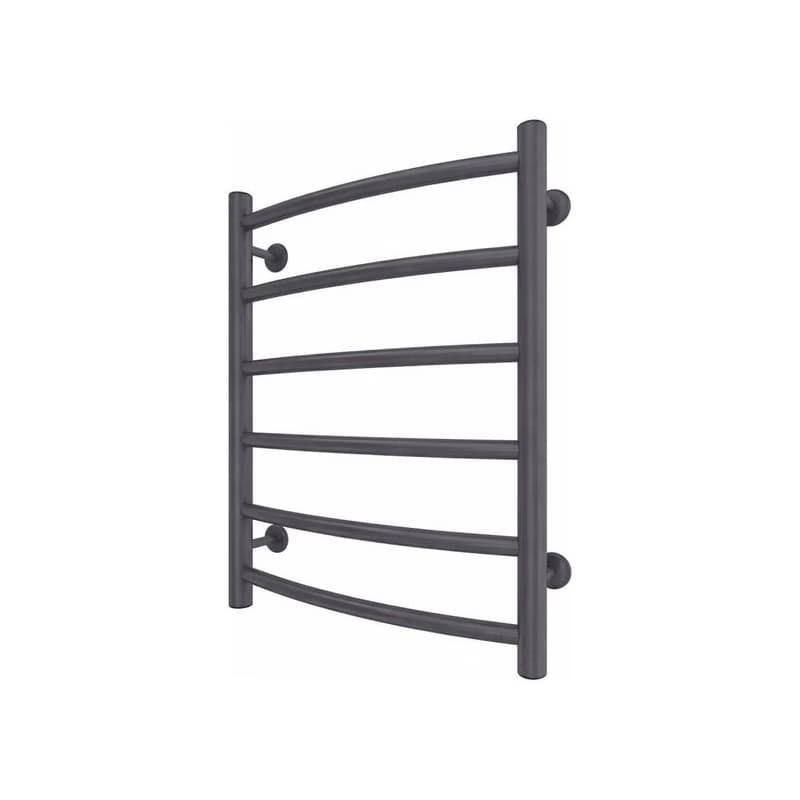 Mario-Radiators Kúpeľňový rebríkový radiátor INOX CLASSIC 120W/230V 57x43 cm nerezová oceľ/antracit 1.4.048071.GR