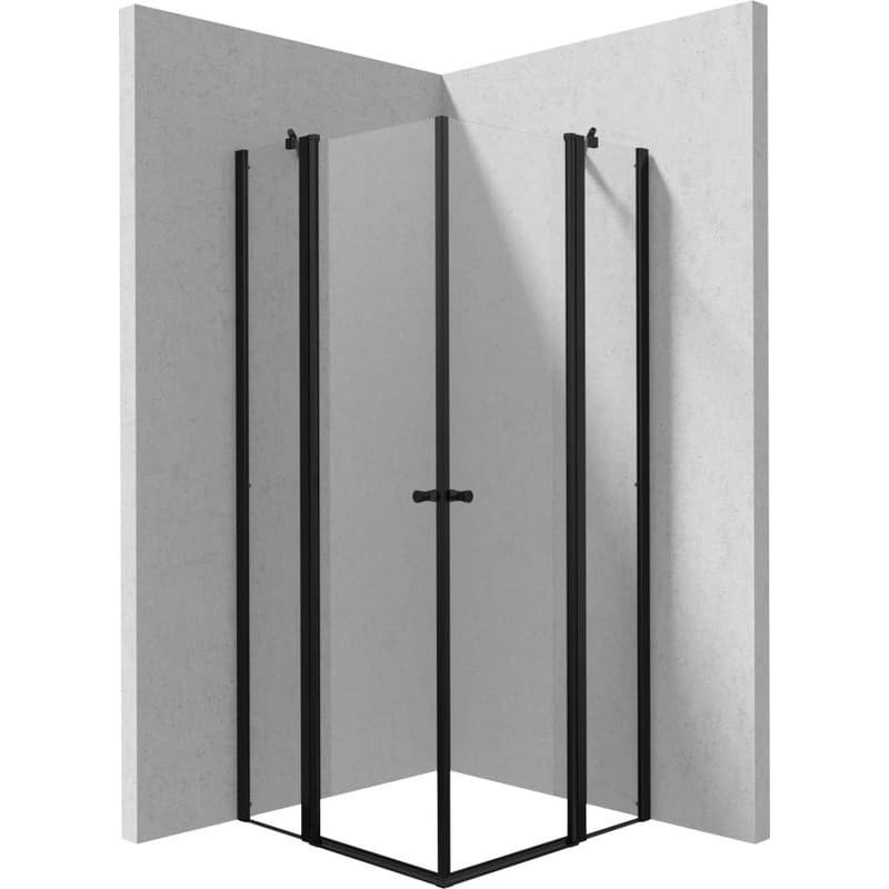DEANTE - Sprchovací kút Kerria Plus čierna, štvorcová, 80x80 cm KKNNU08U08