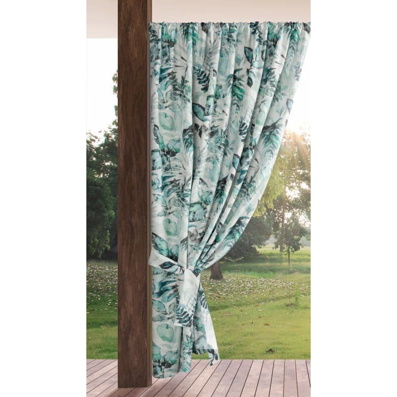 ArtFir Záves na terasu GARDEN 2 P | biela/zelená 155 x 200 cm 2