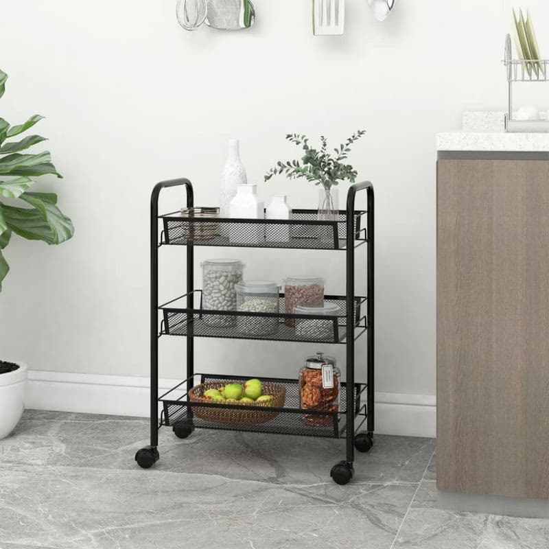 Servírovací vozík kov / plast Dekorhome 2