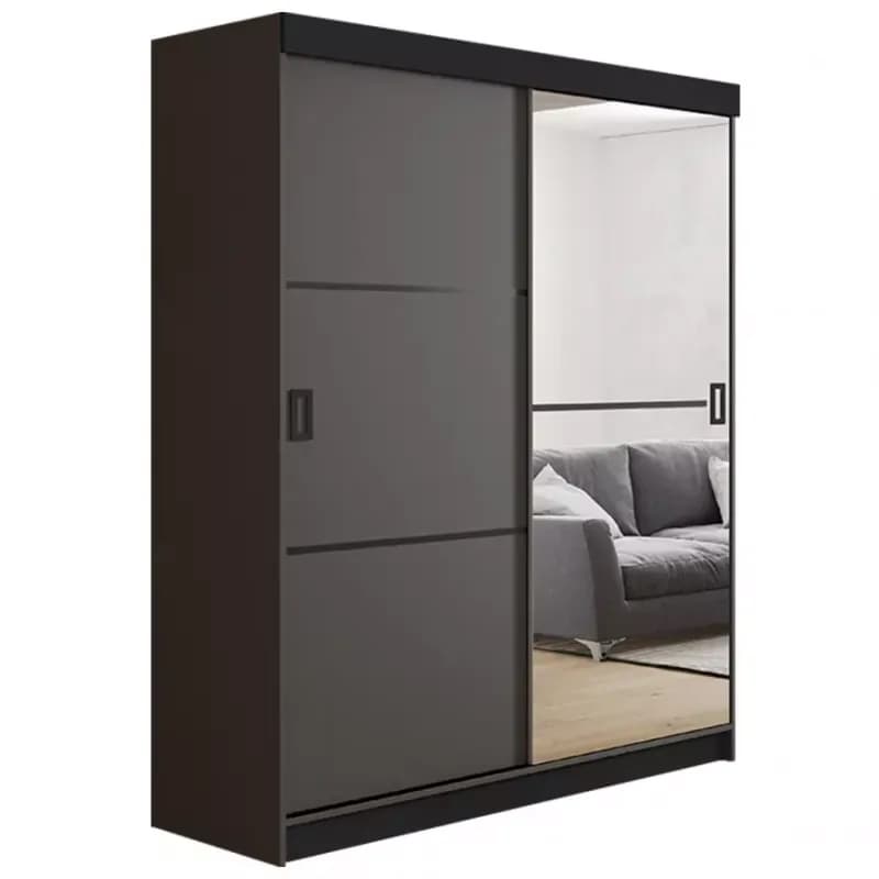 Skriňa Retro 138 2L grafit/ Dvierka grafit 1